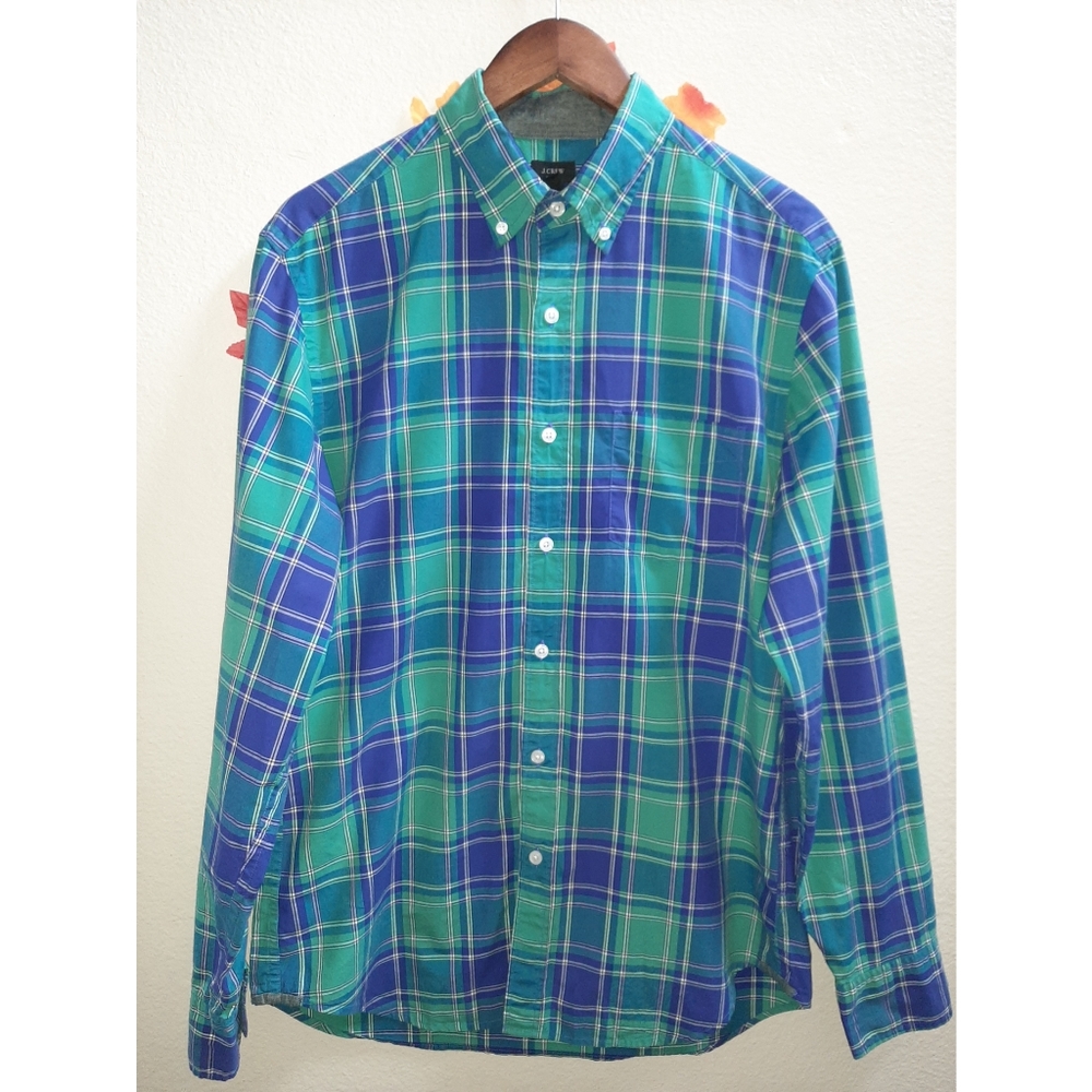 J. Crew Men's Plaid Dress Shirt
